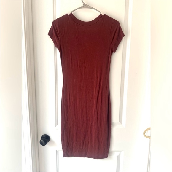 Windsor Bodycon Mini Dress Size S Short Sleeve Fitted Red Going Out - Picture 3 of 6